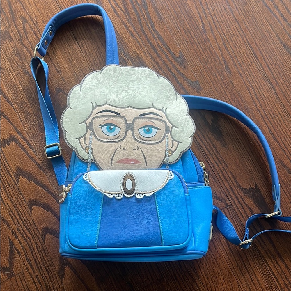 Loungefly Blue Character Backpack with Plush Accent